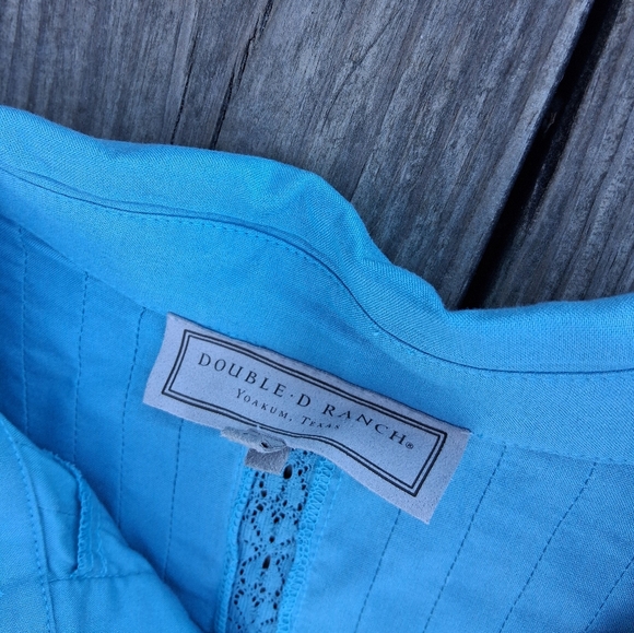 Double D Ranch Blue Ruffle Dress - Picture 2 of 5